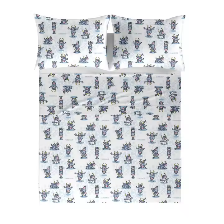 KUKUXUMUSU - Sábana encimera TETIS YOGA, 100% algodón 144 hilos. Varios tamaños disponibles. - 1