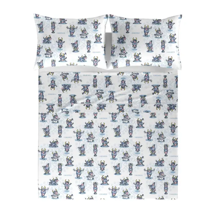 KUKUXUMUSU - Sábana encimera TETIS YOGA, 100% algodón 144 hilos. Varios tamaños disponibles. - 1