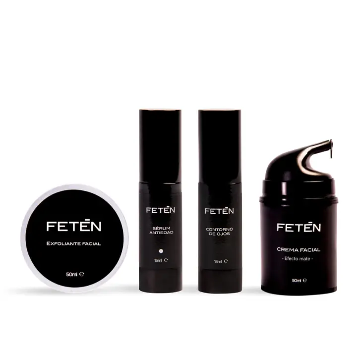 FETĒN Set Cuidados 360 con Exfoliante Facial, Sérum Antiedad, Contorno de Ojos y Crema Facial - 1