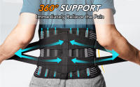 Cinturón de Apoyo Lumbar para Alivio del Dolor en la Espalda con 6 Estabilizadores Transpirable para Hombres y Mujeres para Soporte Lumbar en el Trabajo - details 1