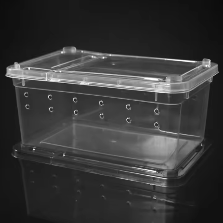 Caja De Cría Para Reptiles Acrópodo Tarántulo Geckos Insectos Tortugas - Contenedor De Habitable Para Anfibios Y Reptiles - 1