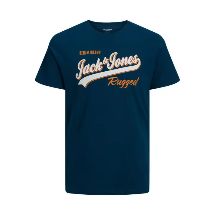 Jack & Jones hombre camiseta de Algodón Ajuste Regular Amplio  Mod JJELOGO logo estampado Moda Casual informal REF: 233594 - 1