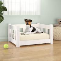 vidaXL Cama para perros 55,5x45,5x28 cm sofá para perros Color Natural,  Blanco, y mas - details 1