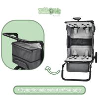 AREBOS Carro de Mano Plegable con Techo | Gris Fósil - details 19