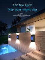 Lámpara De Pared Solar Exterior Impermeable Ilumina Arriba Y Abajo Decoración Para Jardín Casa Patio Luz Solar Autónoma Moderna IP65 - details 0
