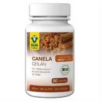 Raab Vitalfood Canela 90 Cápsulas Bio - 1