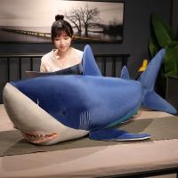 Juguete De Peluche Tiburón Gigante 60-130cm Almohada De Animal De Mar Regalo De Cumpleaños Para Niños Y Bebés Material Coton PP - details 8