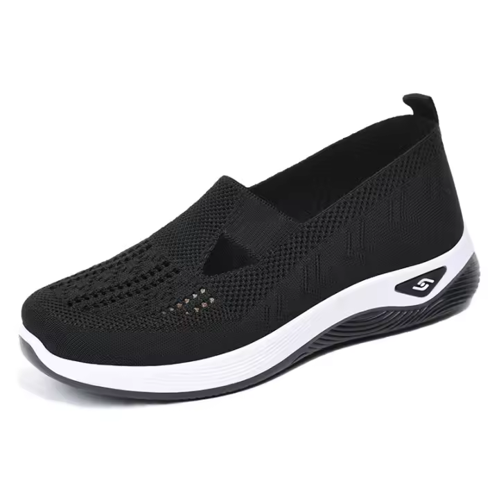 Zapatillas De Mujer Con Tacón Wedge Alta Calidad Zapatos Slip on Transpirables Mesh Corridas Deportivas Para Hombres Loafers Casual - 1