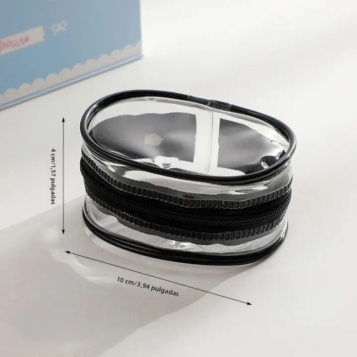 Organizador De Joyas Caja De Almacenamiento Transparente Con Llavero Estuche Antipolvo Para Auriculares Monedas Y Muñecas - 1