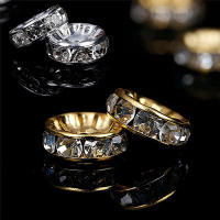 100pcs De 5/7/10mm Discos Redondos De Cristal Con Rhinestone De Acero Inoxidable 316 Para La Fabricación De Joyas Pulsera DIY - details 2