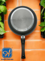 Happy Friends - Sets de 3 Sartenes Hondas Aluminio Antiadherentes Para Todo Tipo de Cocina | Revestimiento Antiadherente | Superficie Llana con Calentamiento Rápido y Uniforme | Modelos a Elegir Ø20/24/26/28/32 CM | Libre de PFOA. - details 1