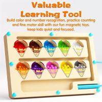 Juego Educativo De Madera Con Laberinto Magnético De Colores Y Formas Para Niños Mayores De 3 Años Herramienta Para El Desarrollo De Los Habilidades Motoras Finas - details 19