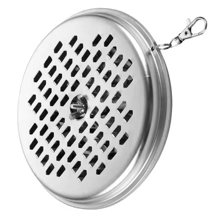 Soporte Para Hachís De Acero Inoxidable Caja De Mosquitos Con Tapa Bandeja Redonda Para Mosquitos Fáciles De Limpiar Suministros Anti-mosquitos - 1