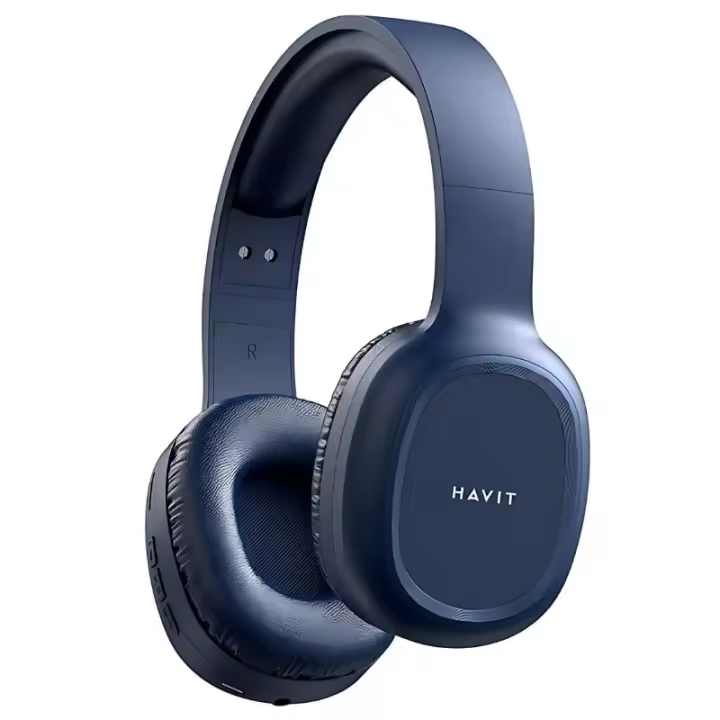 Auriculares Bluetooth HAVIT H2590BT PRO - Diseño Plegable con Diadema Ajustable, Radio FM, Lector de Tarjetas Micro SD, Cable AUX de 3,5 mm, Bluetooth v5.1, Drivers de 40 mm, Batería de 200 mAh, Hasta 4 Horas de Reproducción Continua - 1