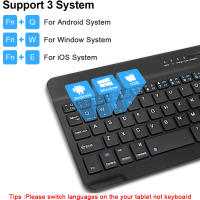 Teclado Bluetooth Mini RGB Inalámbrico 10 Pulgadas Con Iluminación Retroiluminada Y Touchpad Para IOS Android Windows iPad - details 13