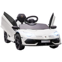 HOMCOM Coche Eléctrico Lamborghini para Niños Coche de Batería 12V Velocidad Max.5 km/h Puerta de Tijera con Control Remoto MP3 Luces y Cinturón de Seguridad - details 0