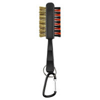 Limpia Grooves De Golf 1 Pc Herramienta Dual Sided Portátil Ligera De Metal Con Paja De Nylon Accesorios Para Bolas Y Zapatos De Hierro Regalo Nuevo - details 0