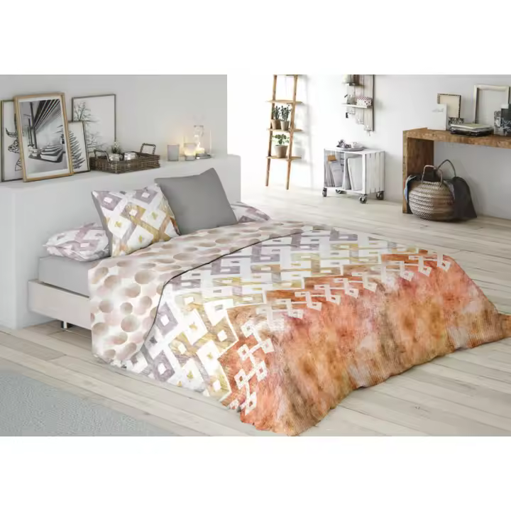 Juego de funda nórdica Pierre Cardin VAIL Naranja Cama de 105 3 Piezas - 1