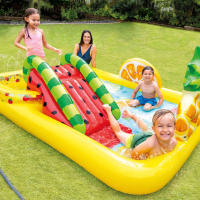 Centro de juegos intex frutas con tobogán y pulverizador - details 1