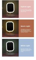 Espejo De Maquillaje LED Con 3 Fuente De Luz Portátil Carga USB Belleza Iluminación Relleno HD Plegable INS Grooming - details 6