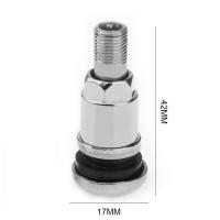 4Pcs Valvulas De Rueda Para Coche Y Motocicleta En Acero Inoxidable Con Cubiertas Antipolvo Para Neumáticos - details 7