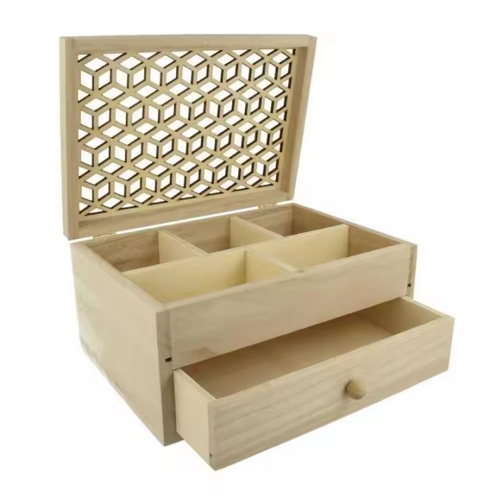 Artemio                             CAJA DE MADERA CALADA ARTEMIO 20x14x10 CM - 1