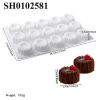 Molde De Pastel En Forma De Cilindro Para 1 O 6 Celulas Diseño Texturado Para Postres Franceses Y Chocolate DIY Molde De Hornear Ecológico De Silicona - details 13