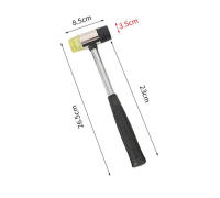 Martillo De Goma Doble Cara Tamaño Multifuncional Para Vidrio Y Ventanas Maza De Nylon Cabeza De Goma Para Trabajos De Carpintería - details 5
