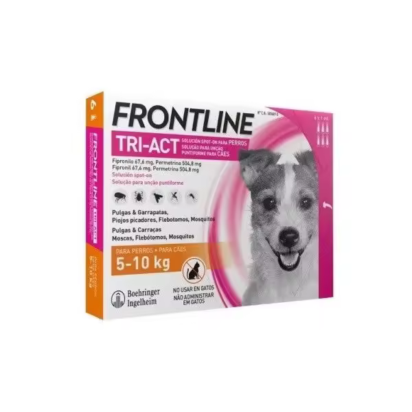 FRONTLINE TRI-ACT S 5-10 kg (6 pipetas) - 1