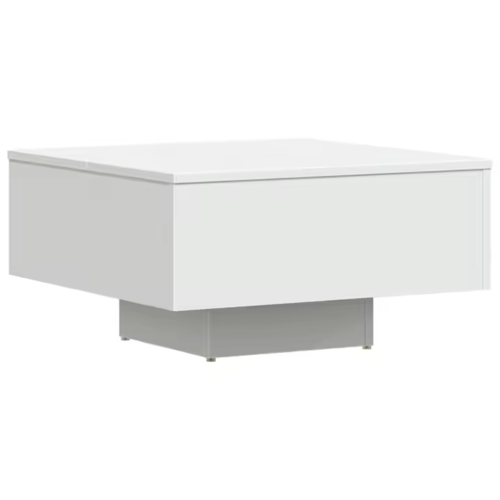 Mesa de Centro Madera contrachapada Blanco 60x60x31,5 cm - 1