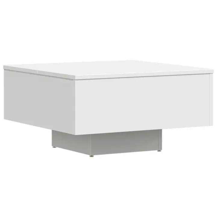 Mesa de Centro Madera contrachapada Blanco 60x60x31,5 cm - 1