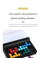 Juego De Puzzle 3D Clásico Pirámide Plateada Con 120 Desafíos Juguete Montessori Para Desarrollar La Lógica Y El Pensamiento Para Niños Y Niñas De 3 a 14 Años - details 5