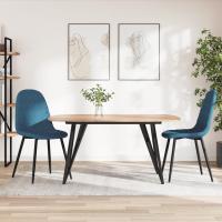 vidaXL Sillas de comedor 2 unidades terciopelo en color Rosa/Gris claro/Azul y más | cómodas modernas ergonómicas para comedor cocina salón hogar - details 2
