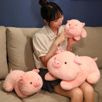 Muñeco De Peluche De Cerdo Divertido 25cm/9.84in Almohada De Cerdo Cartoon Para Decoración De Habitación Regalo De Cumpleaños Para Niñas Relleno De Algodón PP - details 2