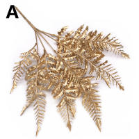 Rama De Pino Artificial Dorada 1PC Guirnalda De Navidad Decorativa Para Árbol De Navidad Adorno De Hogar Y Año Nuevo - details 2