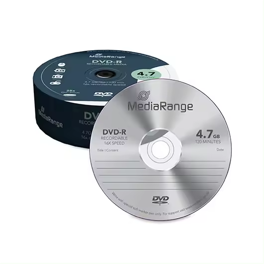 CONSUMIBLE MEDIARANGE DVD-R MR403 4.7GB 25PCS - 1