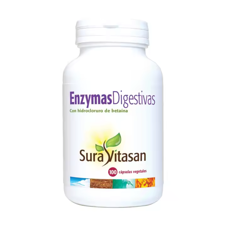 Enzimas digestivas Sura Vitasan 100 cápsulas - 1
