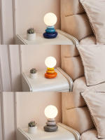 Lámpara De Mesa LED De Cerámica En Naranja/Azul/Castaño Para Dormitorio Escritorio Iluminación De Ambiente Luz Nocturna Decoración De Habitación Estilo Moderno - details 9