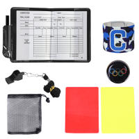 Set De Uniforme De Árbitro De Fútbol Profesional Con Tarjetas Rojas Y Amarillas Para Partidos De Fútbol Supplies De Registro De Juegos - details 4