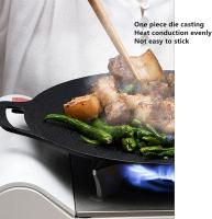 Sartén coreana, superficie revestida de piedra médica, sartén antiadherente sin humo, adecuada para barbacoas en interiores y exteriores, barbacoa, sartén - details 0