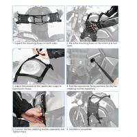 Sistema De Lado De Tanque De Motocicleta Bolsa De Combustible Con Base De MOLLE Vestido Motor Montaje De Base Para Bolsa Frontal - details 1