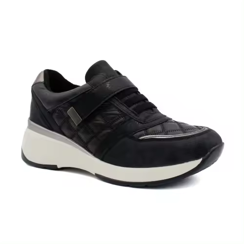 Zapatillas mujer Mysoft 24M540 en negro con velcro  Estilo moderno y confort - 1