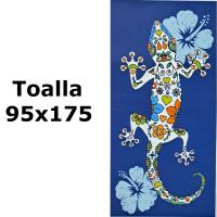 Toalla de playa lagarto,Toalla de baño grande,MICROFIBRA 100% POLYESTER,MEDIDAS 95x175cm,cm,fespu - details 0