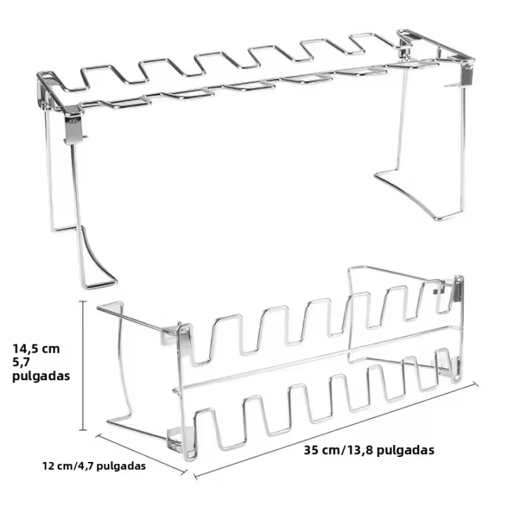1pc Rack De Asador En Acero Inoxidable Para Pato Y Pierna De Pollo Herramientas De Barbacoa Suministros De Cocina - 1