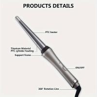 Rizador De Pelo, Rizador De Pelo En Forma De Rollo De Huevo, Rizador De Pelo De Iones Negativos Que No Daña El Cabello, Varita Rizadora Para Peinar El Cabello, Regalo De Vacaciones Para Mujeres - details 1