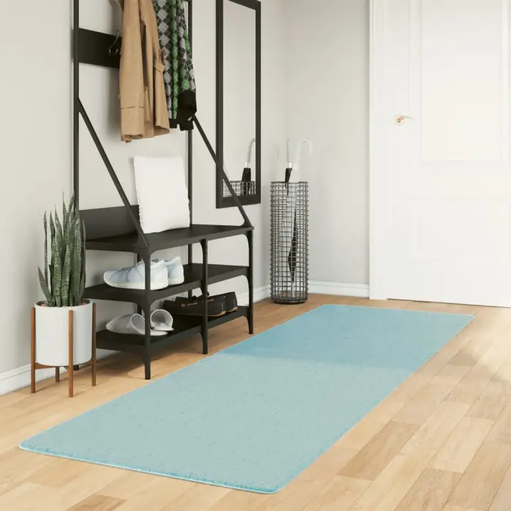 vidaXL Alfombra de pelo corto OVIEDO verde 80x250 cm - 1