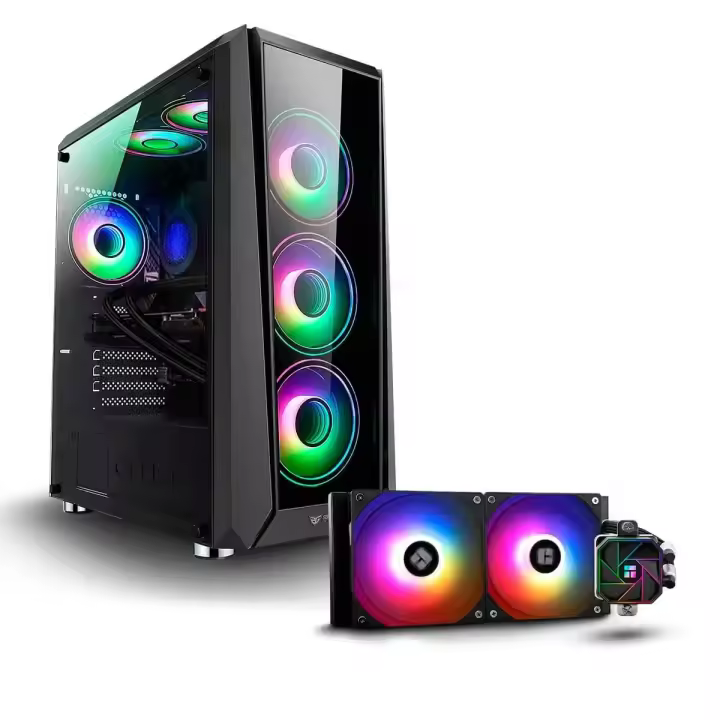 PC GAMING PC RACING AMD RYZEN 5 5500 - 16GB DDR4 - 256GB SSD M.2 + 1TB HDD - GRAFICA RTX 3050 - WIFI - WINDOWS 11 PRO - PC Gamer, Ordenador de sobremesa - 1