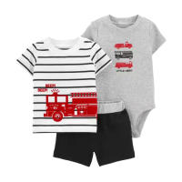 Nueva ropa infantil de verano para niños, bebés y niños pequeños, pantalones cortos de manga corta, camisetas, trajes de tres piezas. - details 45
