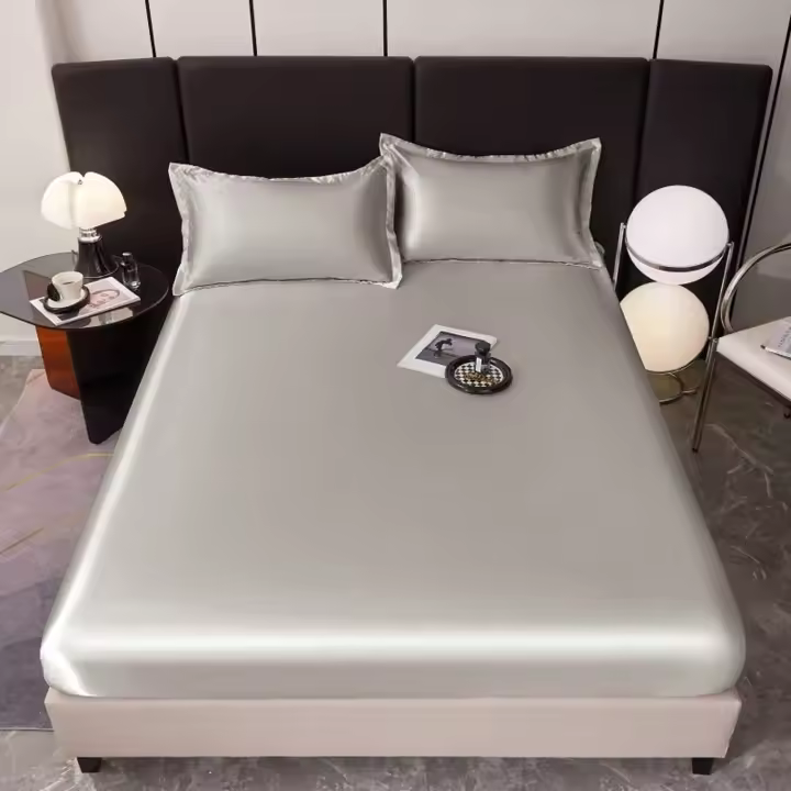 Juego de Ropa de Cama Moderno de Hielo de Seda 3 Piezas Ajustables para Todas Las Estaciones - 1