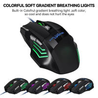 Ratón De Juego X8 Mecánico Con Cable 7 Botones Ergonómico RGB Retroiluminado USB 800/1200/1600/3200 Dpi Con Botón De Ajuste De DPI - details 5